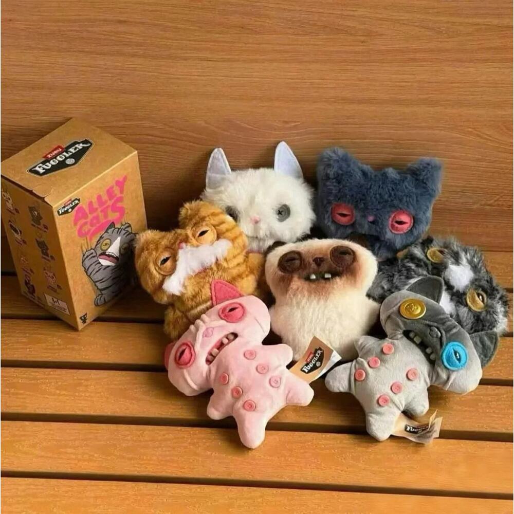Fuggler Alley Cats Blind Box Plush Keyring Funny Ugly Monster Unreleased New